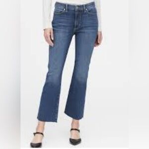 Banana Republic Cropped Flare Blue Jeans